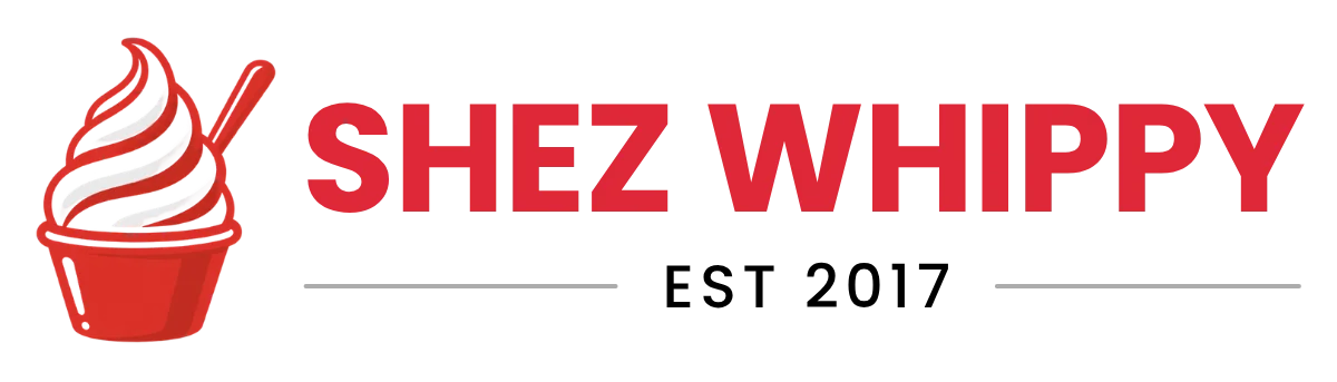 Shez Whippy (EST 2017) Main logo