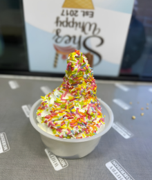 Shez Whippy Small sprinkle ice cream tub